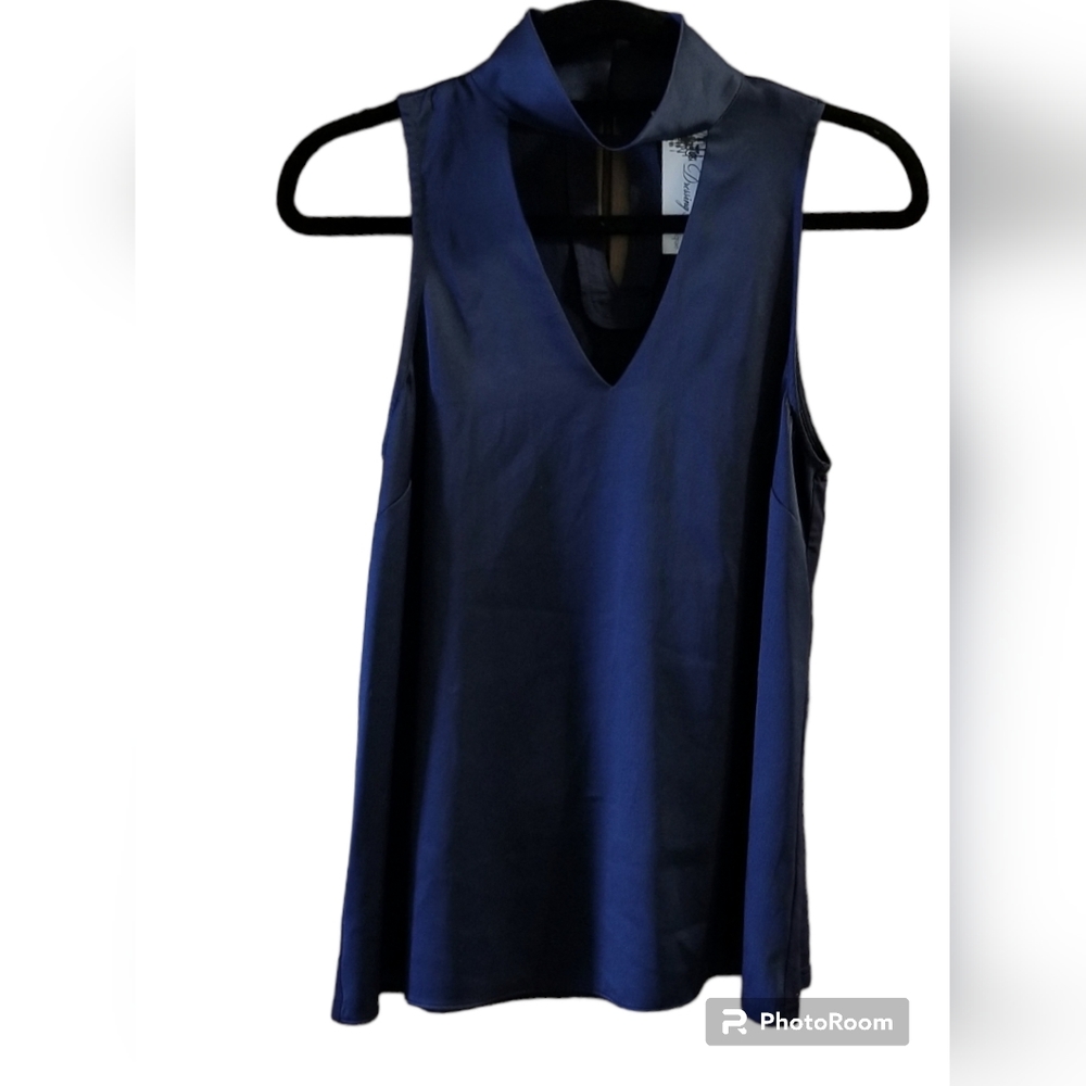 SUGAR + LIPS midnight blue top S